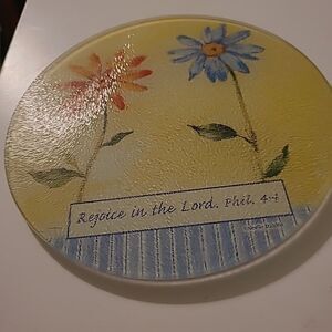 Glass Footed Trivet